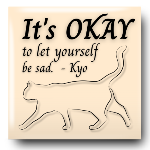 Fruits Basket Sad Kyo Cat Anime Magnet