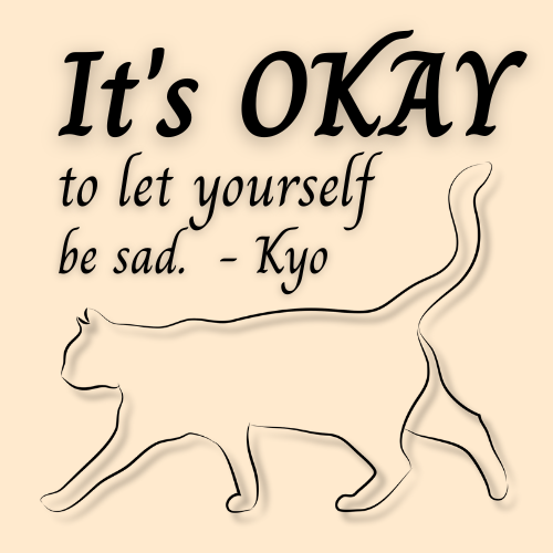 Fruits Basket Sad Kyo Cat Anime Magnet