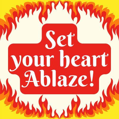 Set Your Heart Ablaze Demon Slayer Anime Magnet